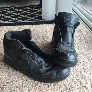 Nike Air Force 1 High Top Black Sneakers Size 10
